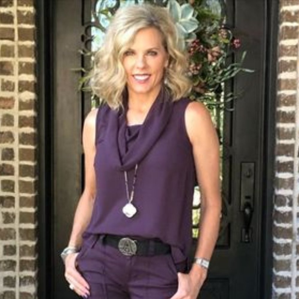 Cabi Surround Top Cowlneck Fall 2020 Purple Plum Style #3978 Large